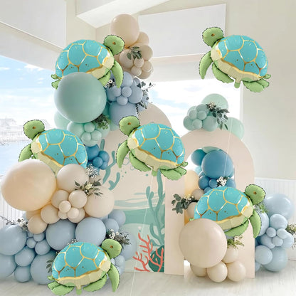 6-Piece Under-the-Sea Animal Foil Balloon Set